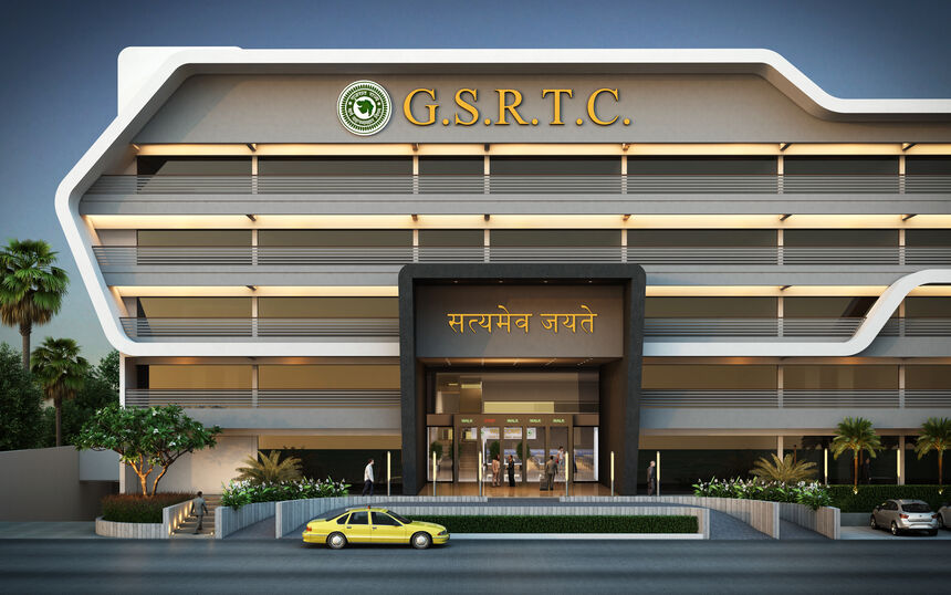 Rajkot Bus Port — view 1