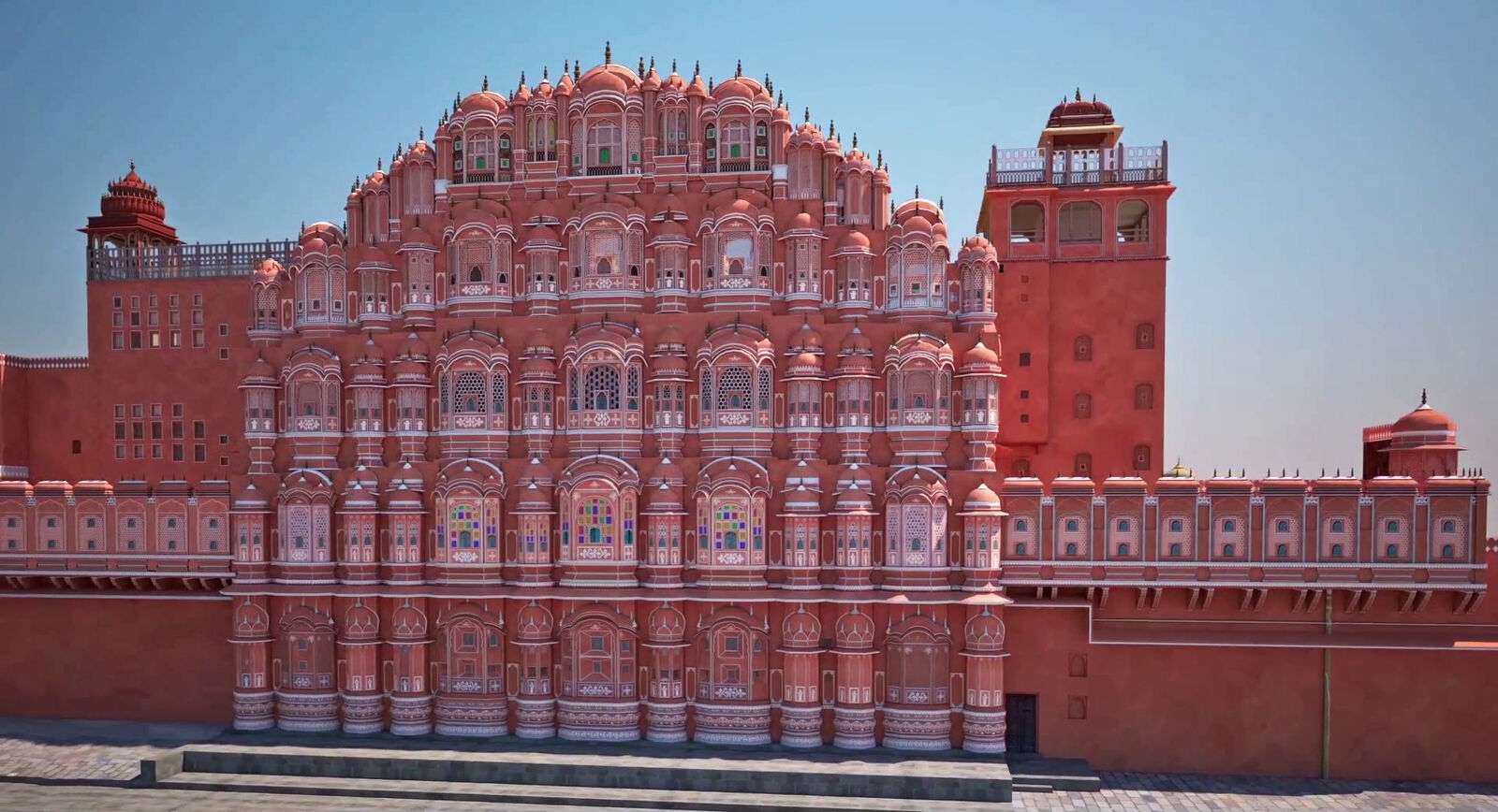 A digital model of Hawa Mahal